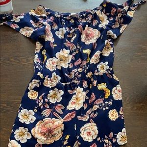 off the shoulder kids xl romper